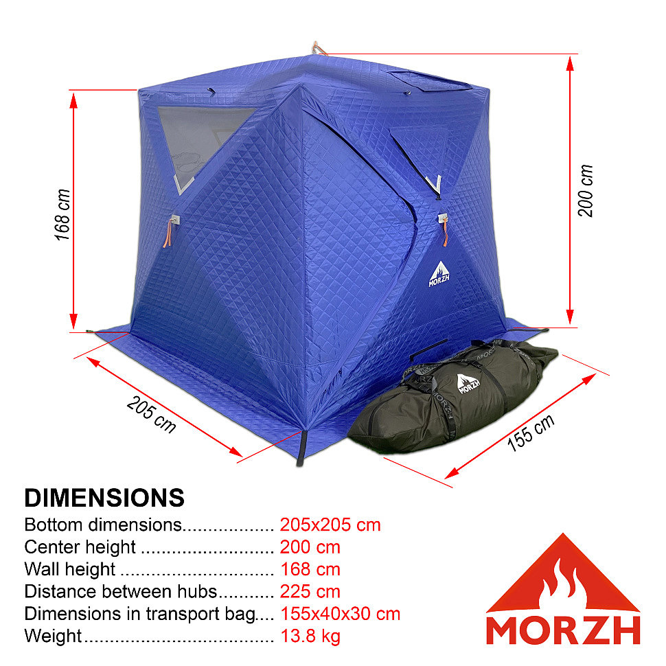 Camping Tent sauna MORZH CUBE — buy here