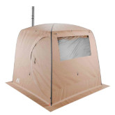 Camping sauna Morzh LUX XL. The tent color is beige.