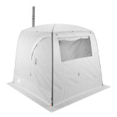 Camping sauna Morzh LUX XL. The tent color is white.