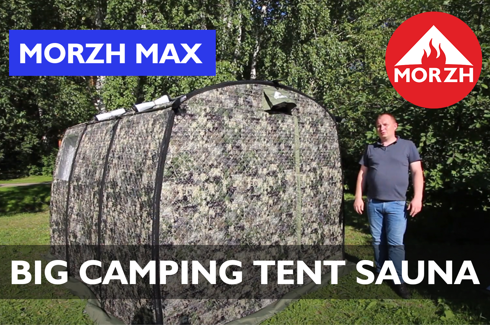 REVIEW AND ASSEMBLY OF THE BIGGEST TENT SAUNA MORZH MAX